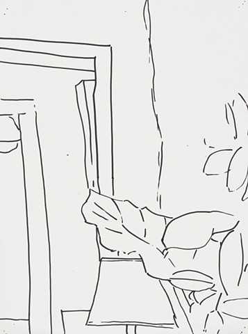 Apartment Study 2000 sharpie on paper 14in x 10.5in