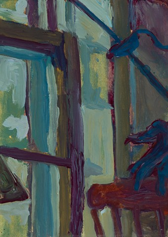  Apartment Study 2000 acrylic on paper 12in x 8.75in