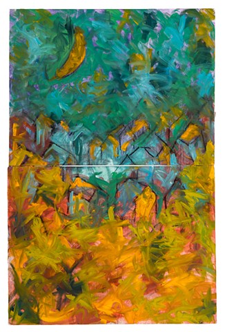 Myth 2026 oil and charcoal on canvas 72in x 48in