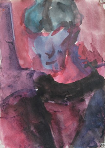 Ben 1989 ink on paper  14in x 12 in approx