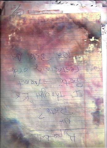 Discharge documents 2011 pen, ink on paper 8.5 x 11