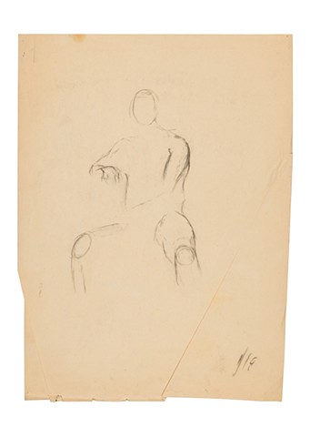 Figure 1984 charcoal on paper 24in x 18in