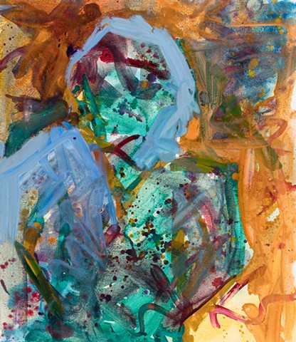 Avedon (maga followers ) 2022 oil on canvas 36in x 30in