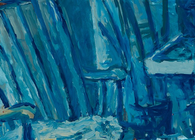  Apartment Study 2000 acrylic on paper 8.75in x 12in