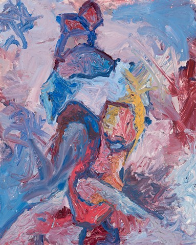 self portrait 2005 encaustic, oil on board 30in x 24in