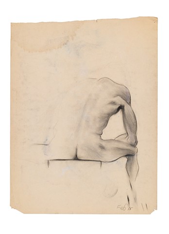 Figure 1984 charcoal on paper 24in x 18in