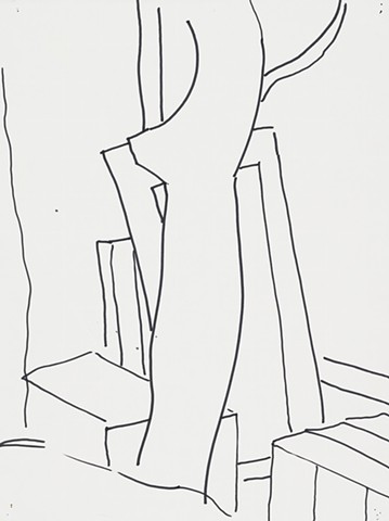 Apartment Study 2000 sharpie on paper 14in x 10.5in