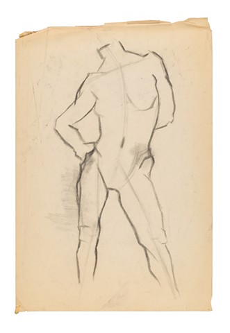 Figure 1985 charcoal on paper 36in x 24in