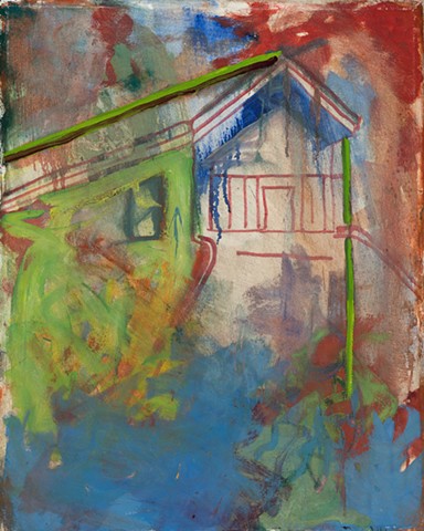 Holocaust museum 2001 oil on canvas 30in x 24in