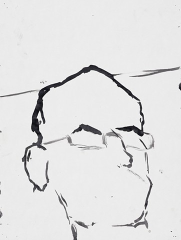 James RC Bottle Cap Bldg Baltimore 2005 ink on paper 14in x 10.5in