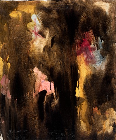 Baroque 2005 roofing tar, oil on canvas 36in x 30in