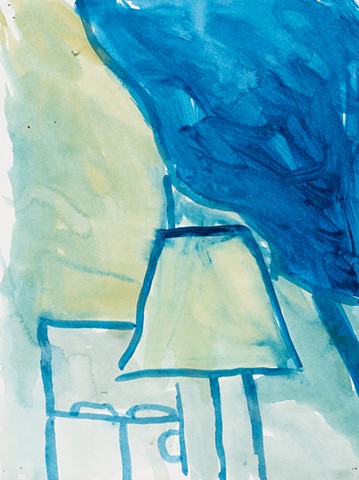 Apartment Study 2000 acrylic on paper 14in x 10.5in