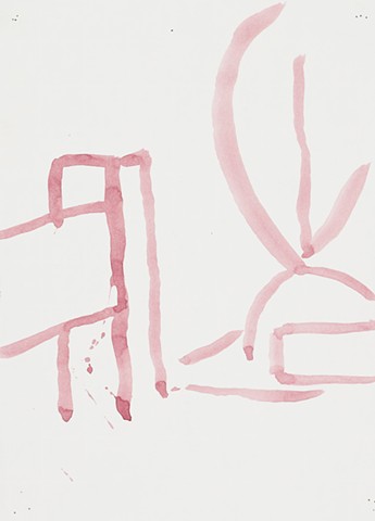 Apartment Study 2000 acrylic on paper 12in x 8.75in