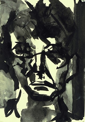 Matthew 1988 ink on paper 14in x 12 in approx