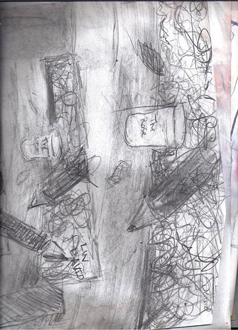 Discharge documents 2011 graphite on paper 8.5 x 11