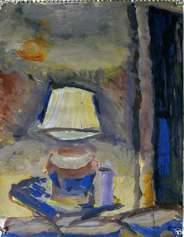 St Paul st. 1994 acrylic on paper 14in x 12in approx