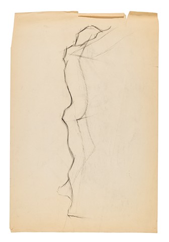 Figure 1985 charcoal on paper 36in x 24in