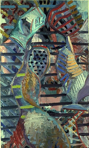 Matthew 1988 oil on canvas 60in x 36in