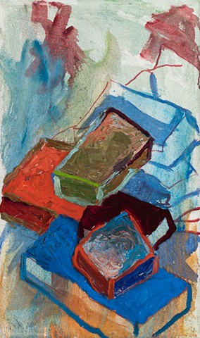 Holocaust museum 2001 oil on canvas 30in x 18in