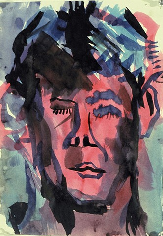 Matthew 1988 ink on paper 14in x 12 in approx