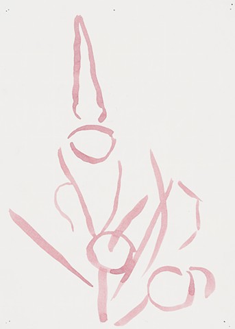  Apartment Study 2000 acrylic on paper 12in x 8.75in