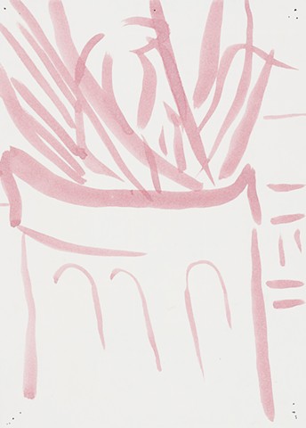 Apartment Study 2000 acrylic on paper 12in x 8.75in