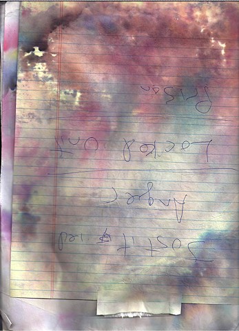 Discharge documents 2011 pen, ink  on paper 8.5 x 11 