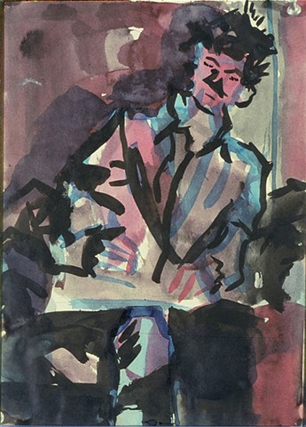 Matthew 1988 ink on paper 14in x 12 in approx