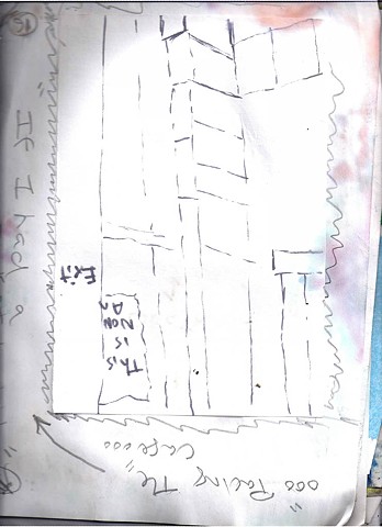 Discharge documents 2011 graphite, ink  on paper 8.5 x 11