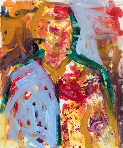 Avedon (maga followers ) 2022 oil on canvas 36in x 30in