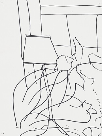  Apartment Study 2000 sharpie on paper 14in x 10.5in