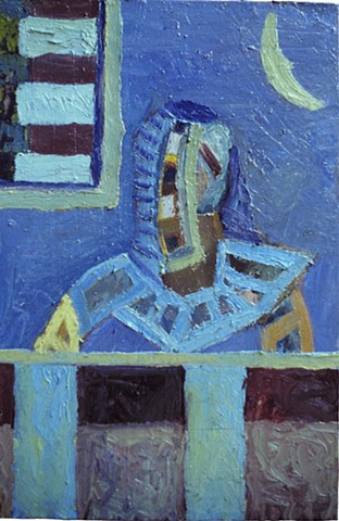 Cindy 1988 oil on canvas 36in x 24in