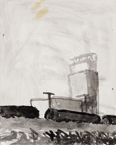 Baltimore Cityscape 2000 ink on paper 17in x 13in