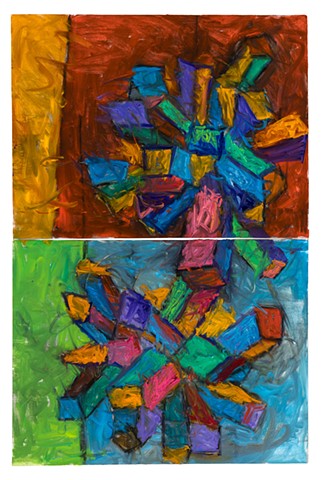 Wheel of Fortune ( Death Camp) 2026 oil and charcoal on canvas 72in x 48in