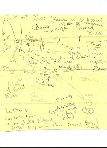 Bird map 2009 pen on paper 11.5in x 8in