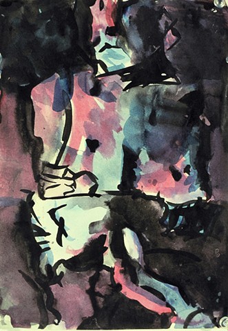 Matthew 1988 ink on paper 14in x 12 in approx