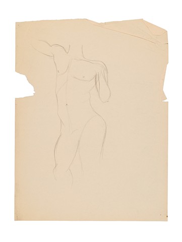 Figure 1984 graphite on paper 24in x 18in
