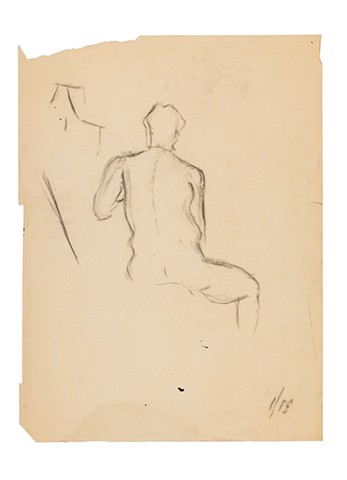 Figure 1984 charcoal on paper 24in x 18in