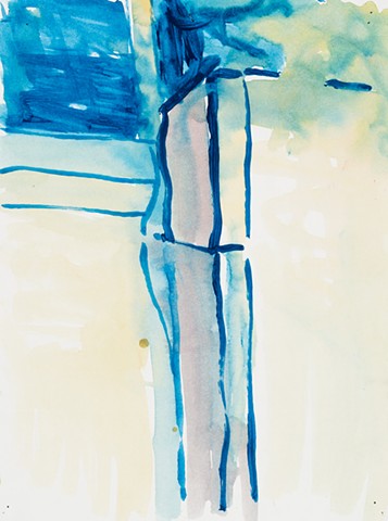  Apartment Study 2000 acrylic on paper 14in x 10.5in