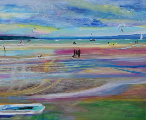 In the open air (ocean)