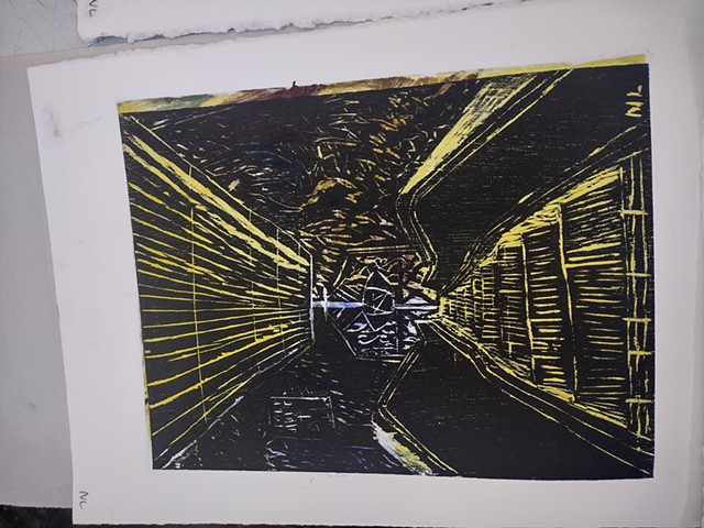 Stairway to Heaven & Hell (Monotype 2)