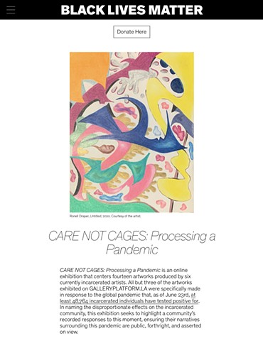 “CARE NOT CAGES: Processing a Pandemic”: Virtual Exhibition Crenshaw Dairy Mart