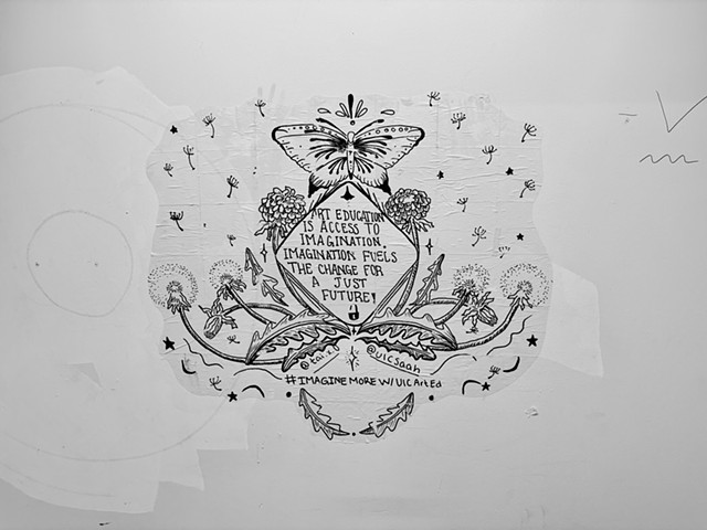 Access to Art Education Wheatpasted