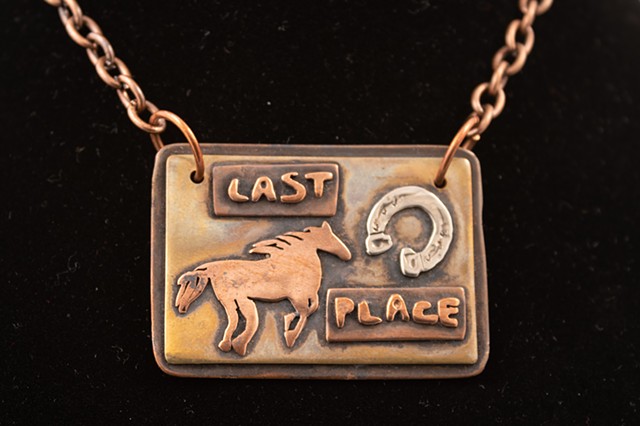 Last Place Horse Pendant