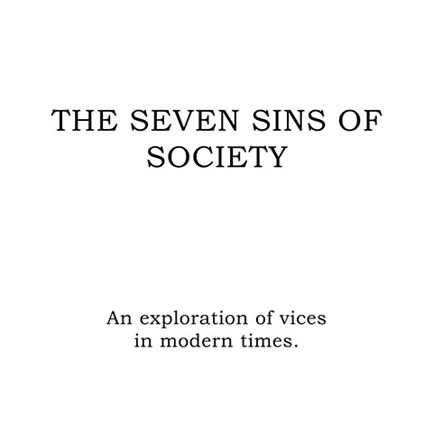 The Seven Sins of Society