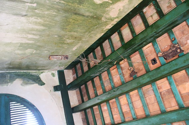 Ceiling in Storage Room at Santa MarÃ­a Magdalena de Pazzis Cemetery, San Juan, PR  