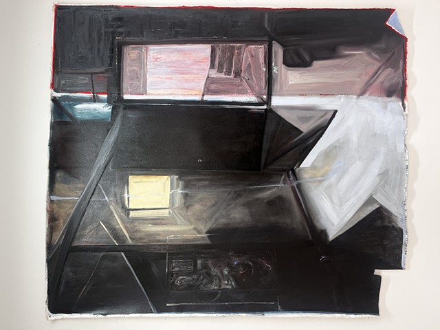 Interior with stairway