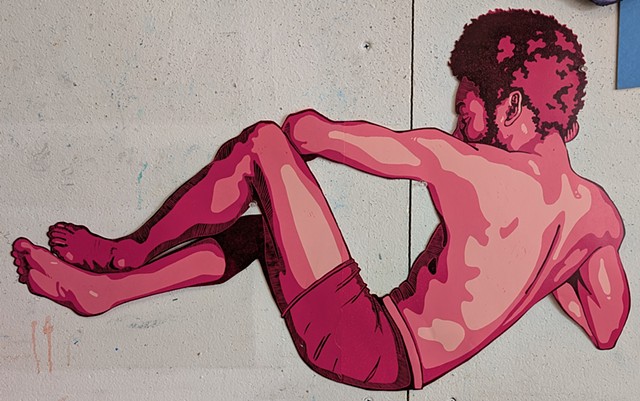 Pink Reclined Figure