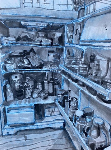 Fridge with water filter