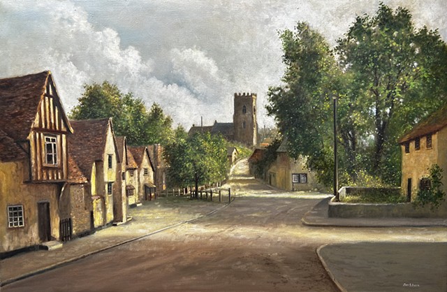 Village of Kersey, Suffolk, England